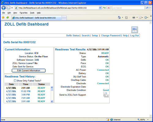 Defib Dashboard Ready